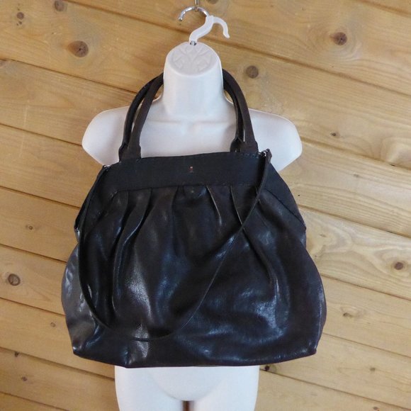 Henry Beguelin Brown Doctor Two Way Bag Handbag Convertible Shoulder Leather - Picture 2 of 12